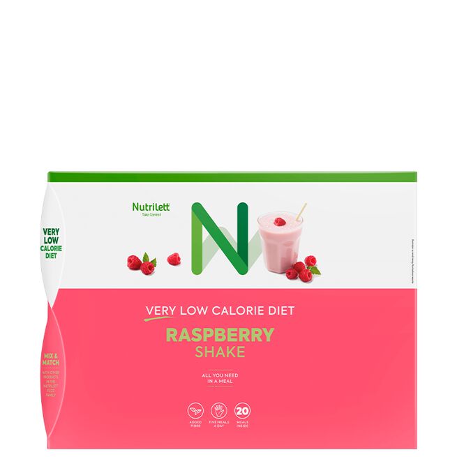 Måltidsersättning Hallon 20 pack från Nutrilett – pulver