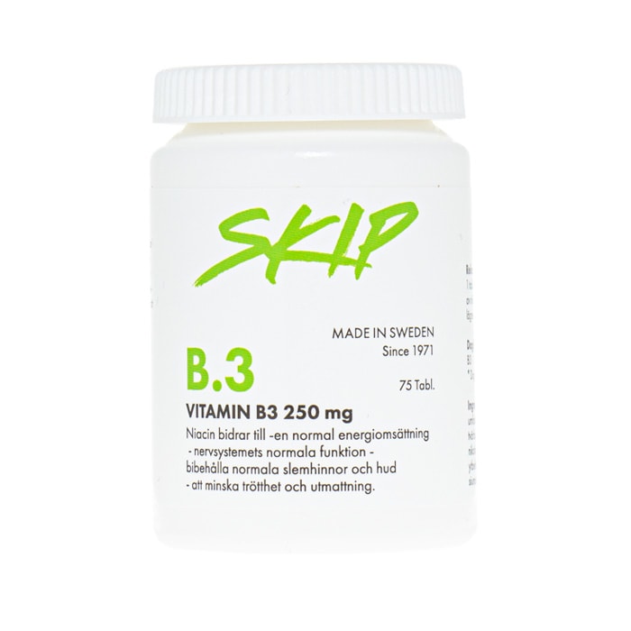 Vitamin B.3 250mg 75 tabletter från Skip Nutrition – tabletter