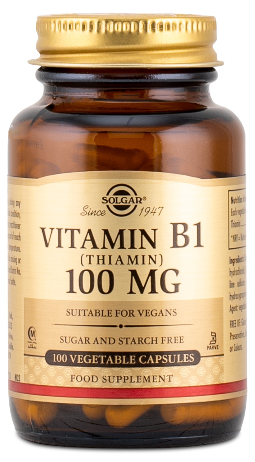 Solgar Vitamin B1 100 mg från Solgar – kapslar