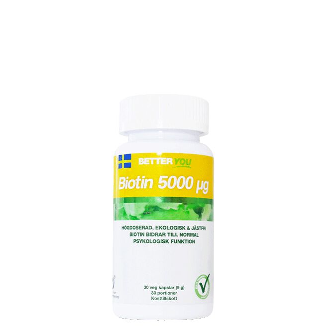 Biotin 5000 100 kapslar från Better You – kapslar