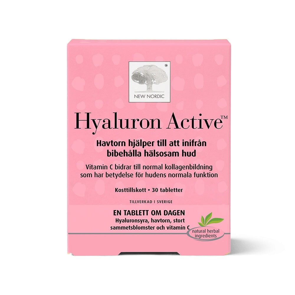 Skin Care Hyaluron Active 30 tabletter från New Nordic – tabletter