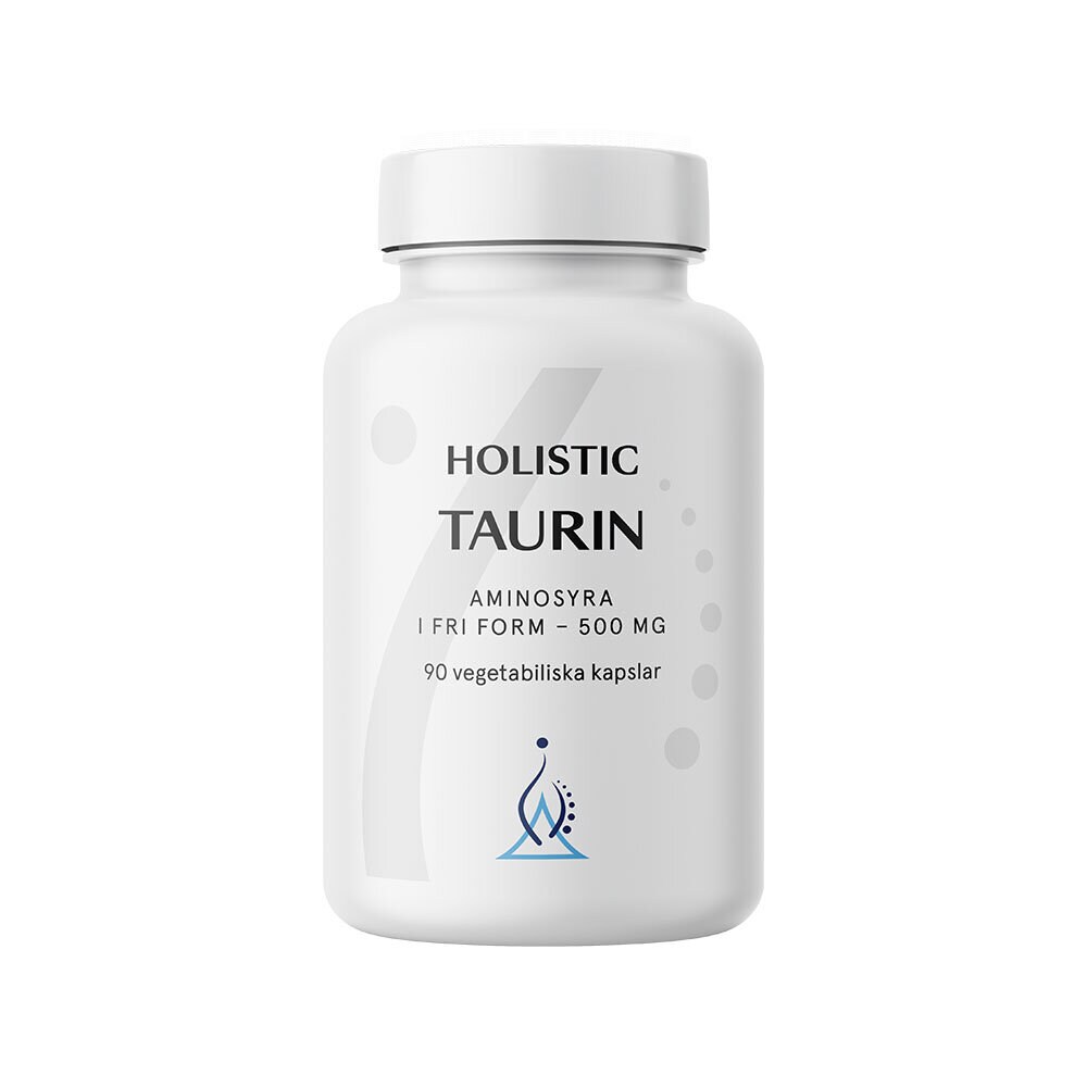 Taurin 500 mg 90 vegetabiliska kapslar från Holistic – kapslar