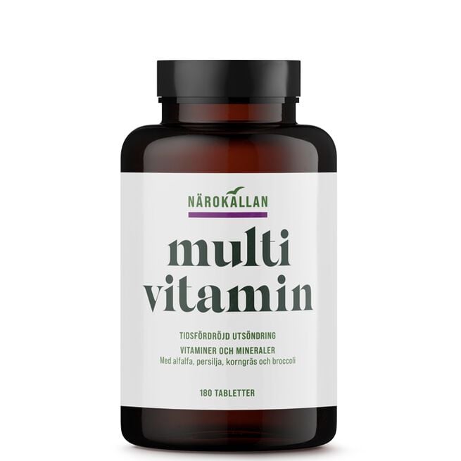 Multivitamin Tidsfördröjd 180 Tabletter från Närokällan – tabletter