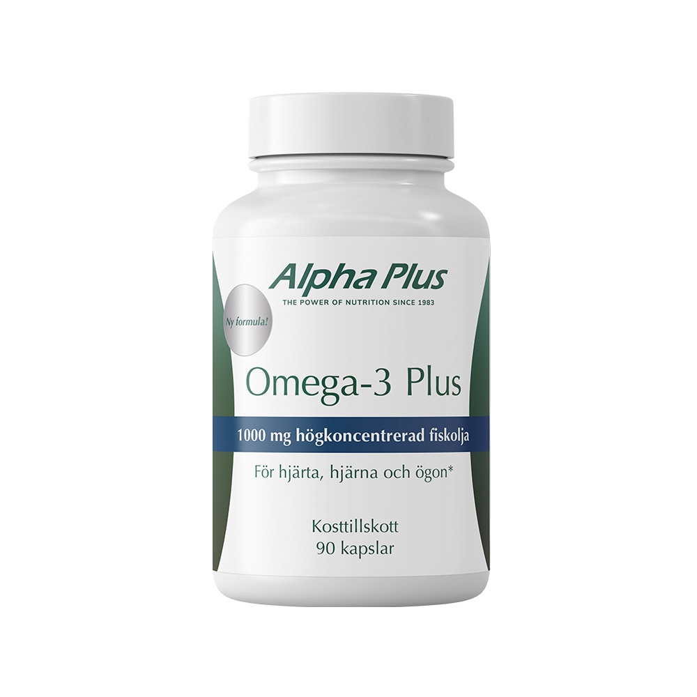 Omega-3 Plus 90 kapslar från Alpha Plus – kapslar