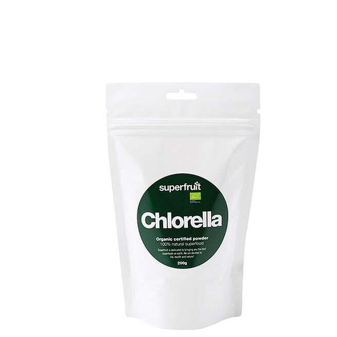Chlorellapulver Ekologiskt 200 g från Superfruit – pulver