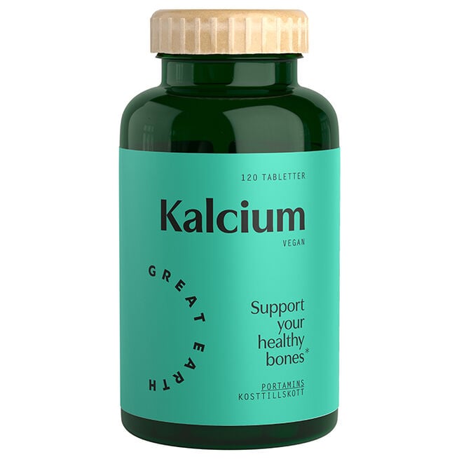 Kalcium 120 tabletter från Great Earth – tabletter