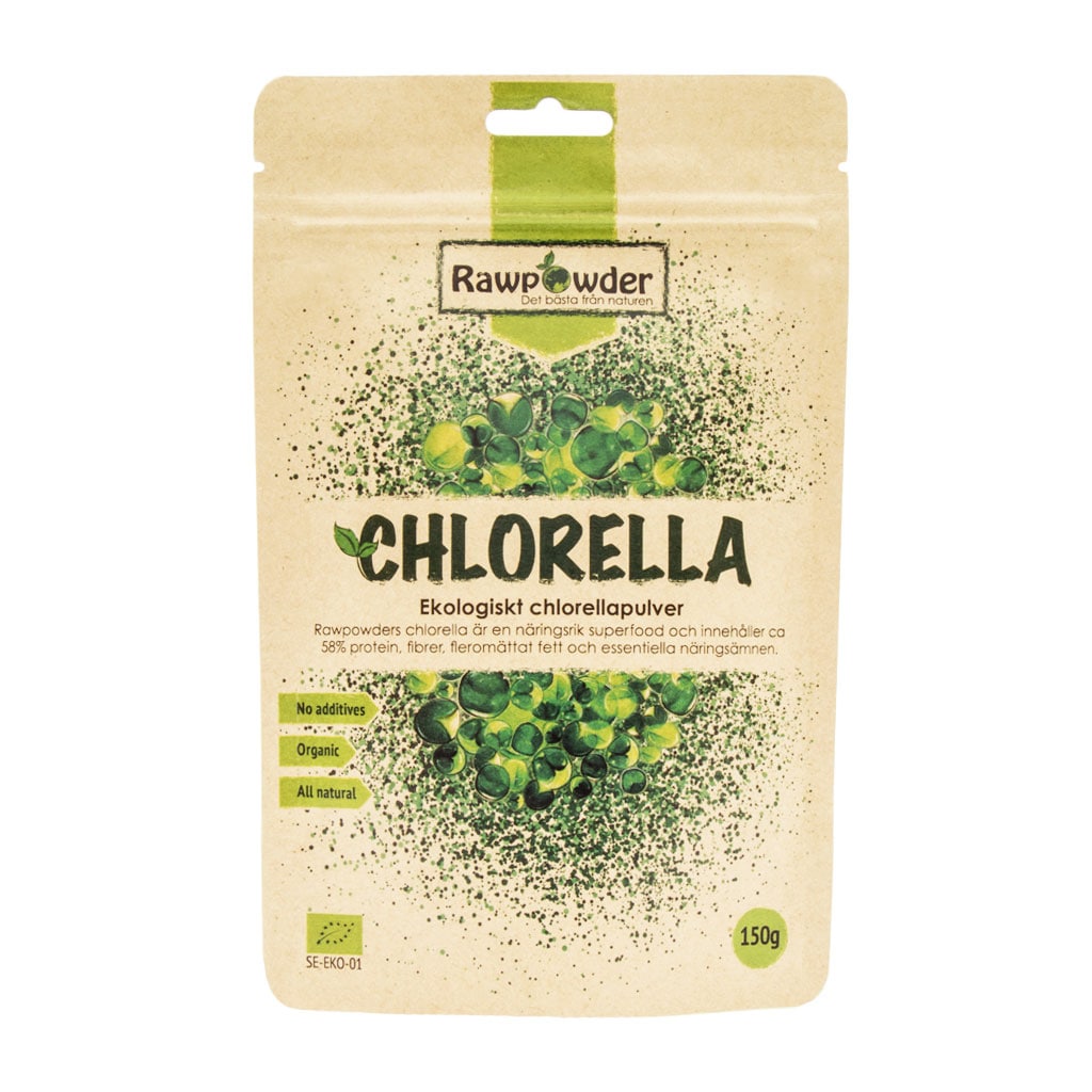 Chlorellapulver 150g från Rawpowder – pulver