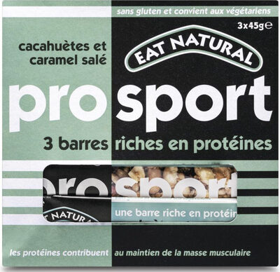 Prosport - barre cacahuètes 🥜et caramel salé från Eat Natural – bar