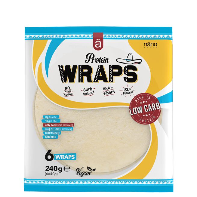Protein Wraps 240 g från Nänosupps – bar
