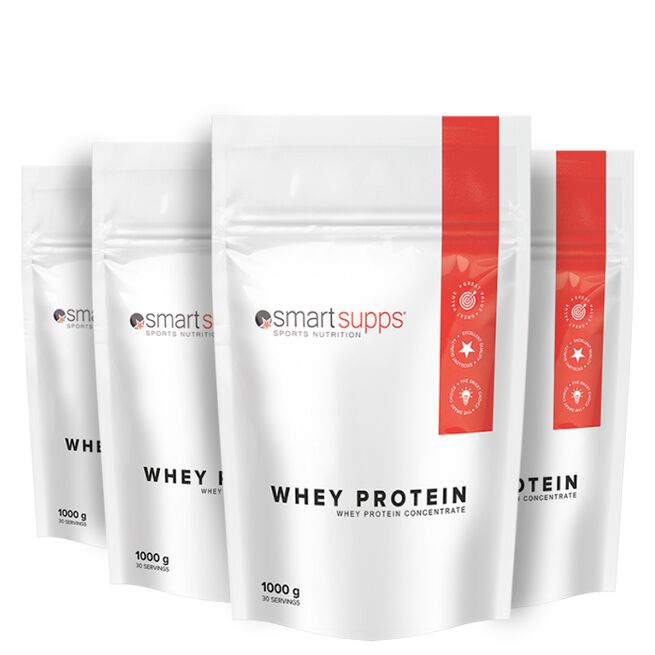 Mix&Match: 4 x Vassleprotein 1 kg från SmartSupps – pulver