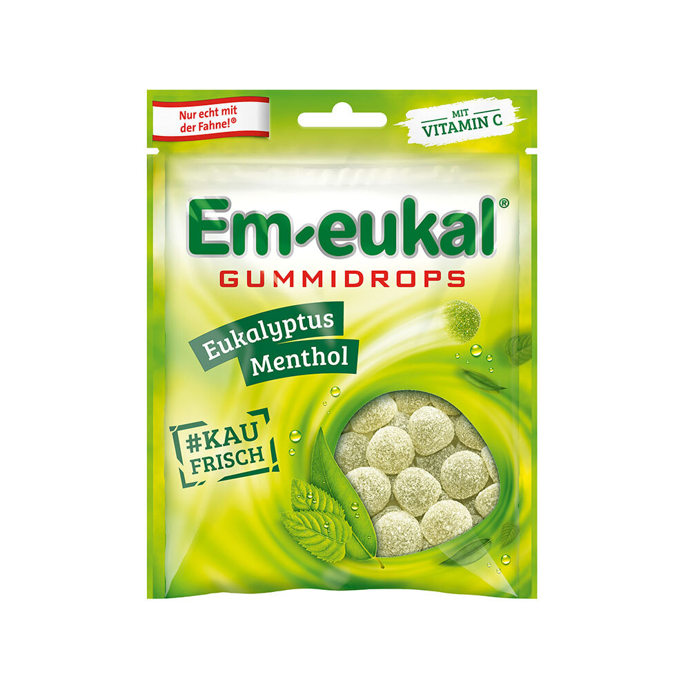 Gummidrops Eukalyptus Mentol 90g från Em-eukal – bar