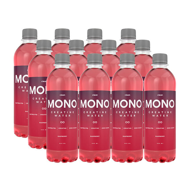 12 x Clean MONO Creatine Water 500 ml från Clean – vätskor