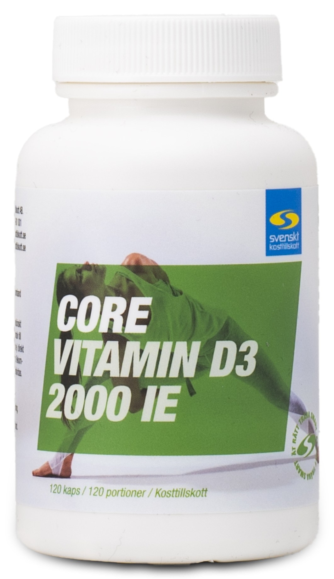 Core Vitamin D3 2000 IE+ från Svenskt Kosttillskott – kapslar