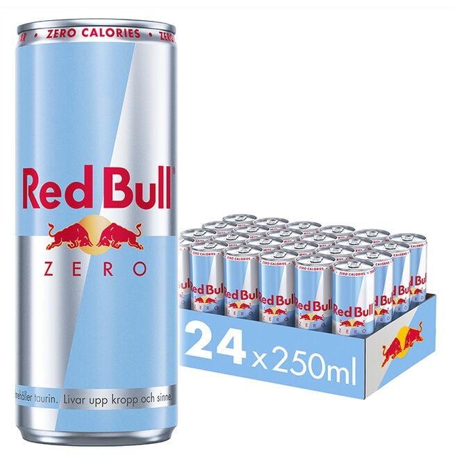 24 x Red Bull Energidryck, 250 ml, Zero från Red Bull – vätskor