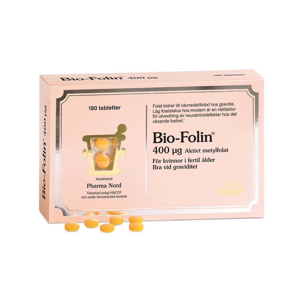 Bio-folin 400 mcg 180 tabletter från Pharma Nord – tabletter