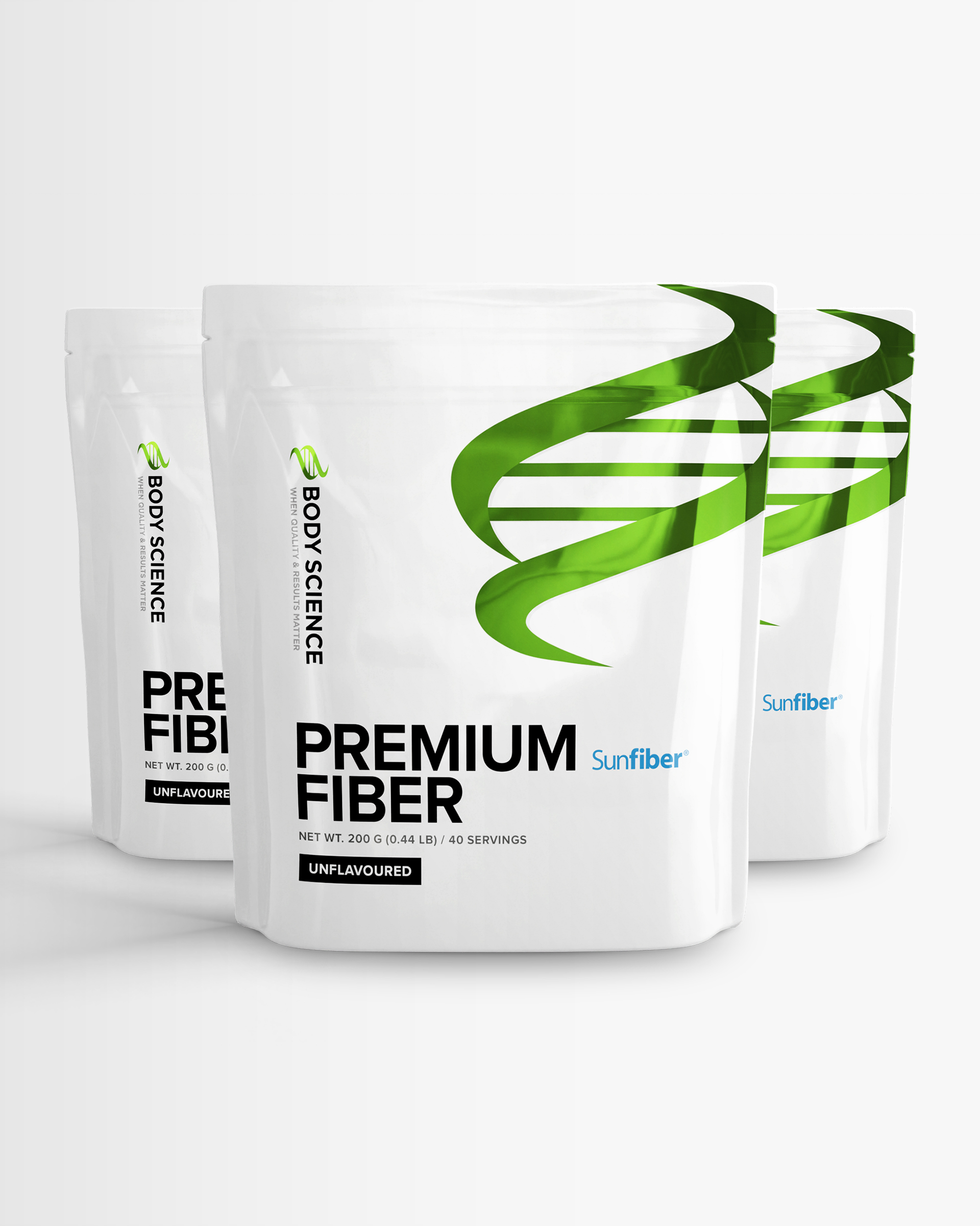 3 st Premium Fiber från Body Science – pulver