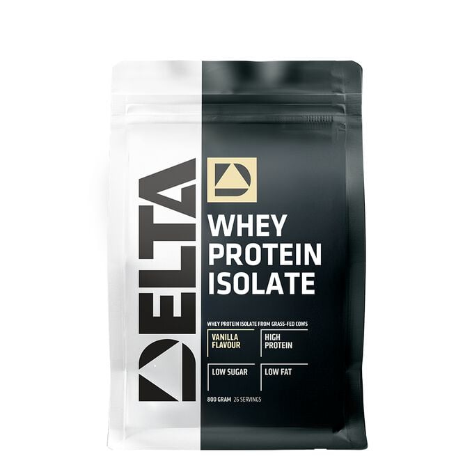 Whey protein Isolate Grass fed, 800 g från Delta Nutrition – pulver