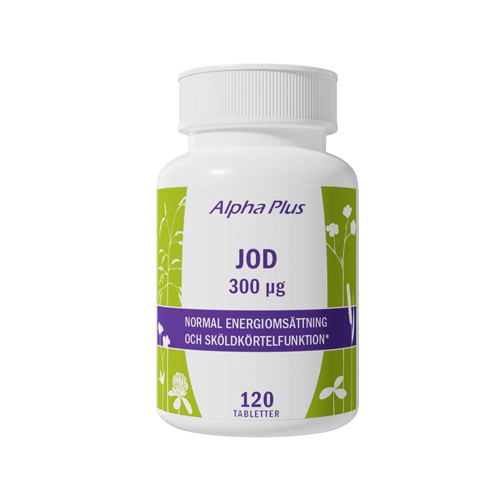 Jod 300 µg 120 tabletter från Alpha Plus – tabletter