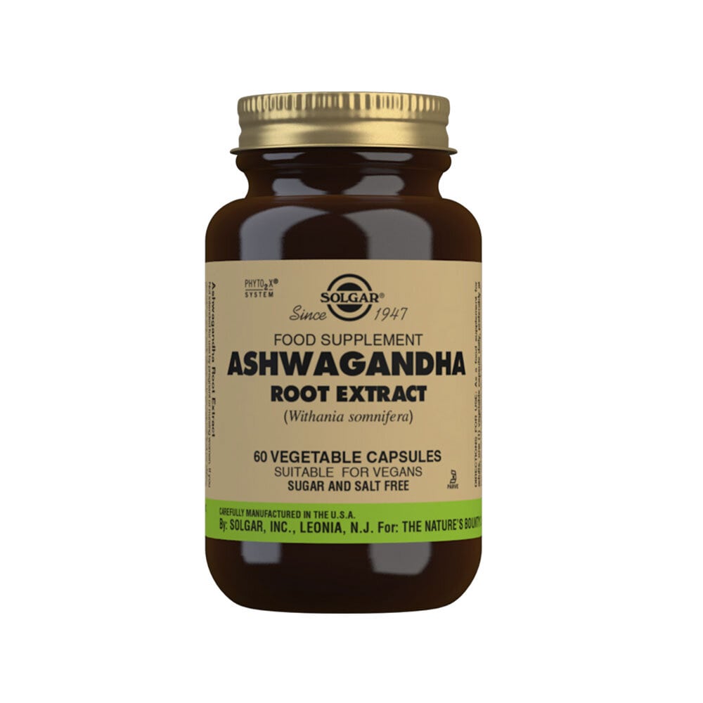 Ashwagandha Root Extract 60 kapslar från Solgar – kapslar