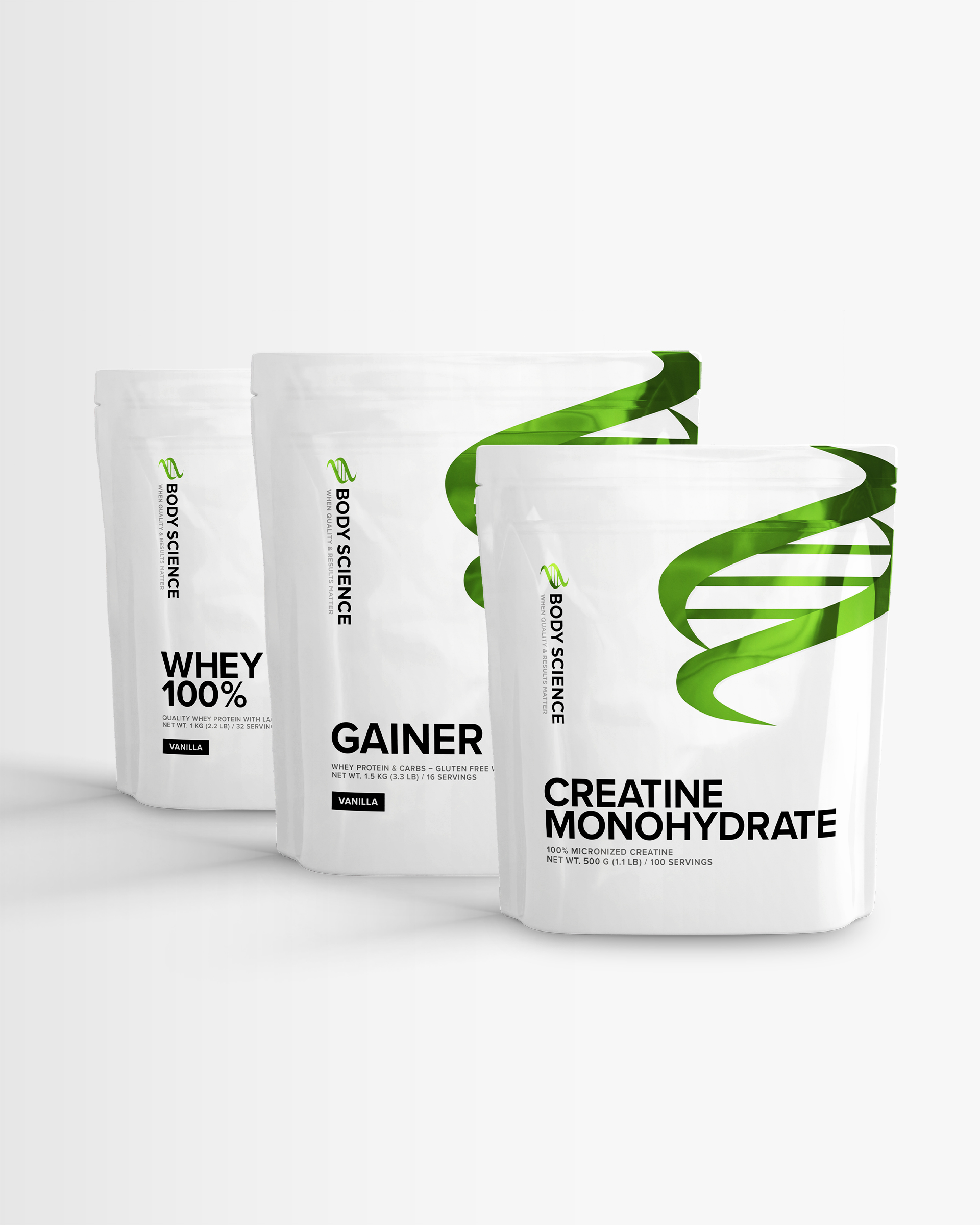 Viktökningspaket från Body Science – pulver