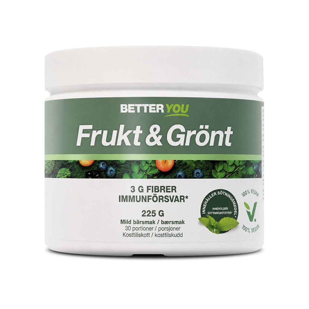 Frukt & Grönt 225g från Better You – pulver
