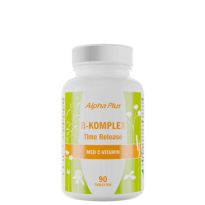 B-komplex Time Release 90 tabletter från Alpha Plus – tabletter
