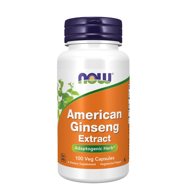 Amerikansk Ginseng 500 mg 100 kapslar från Now Foods – kapslar