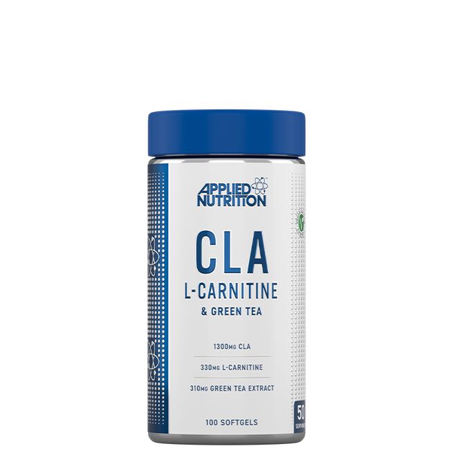 CLA + L-carnitine + Green Tea, 100 caps från Applied Nutrition – kapslar