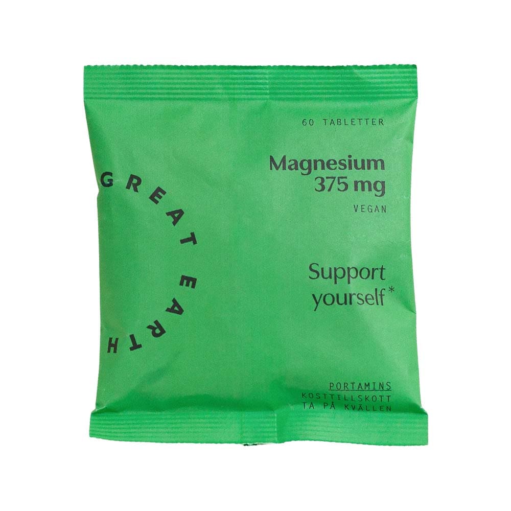 Magnesium 375mg 60 tabletter refill från Great Earth – tabletter