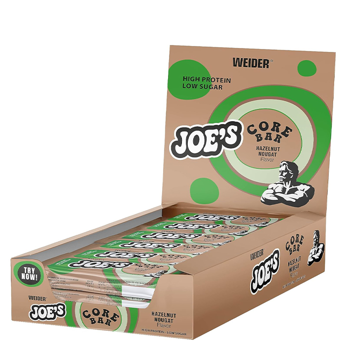 12 x JOE's Core Proteinbar 45 g från Weider – bar