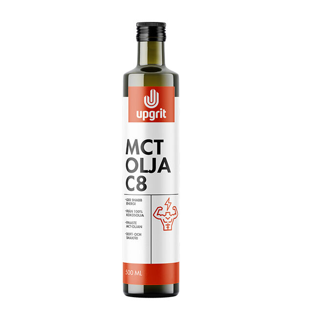 C8 MCT-olja 500 ml från Upgrit – vätskor