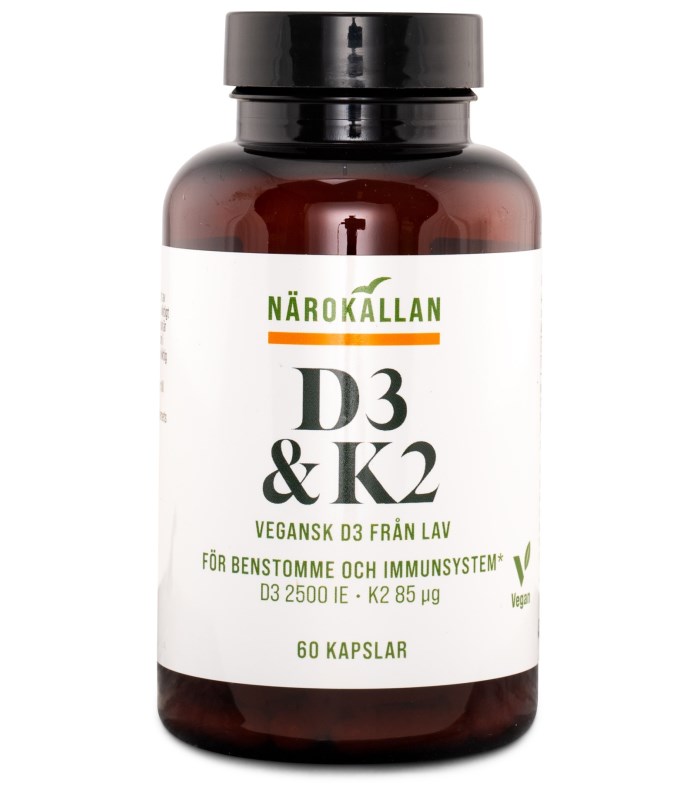 Närokällan D3 + K2 Vegan från Närokällan – kapslar