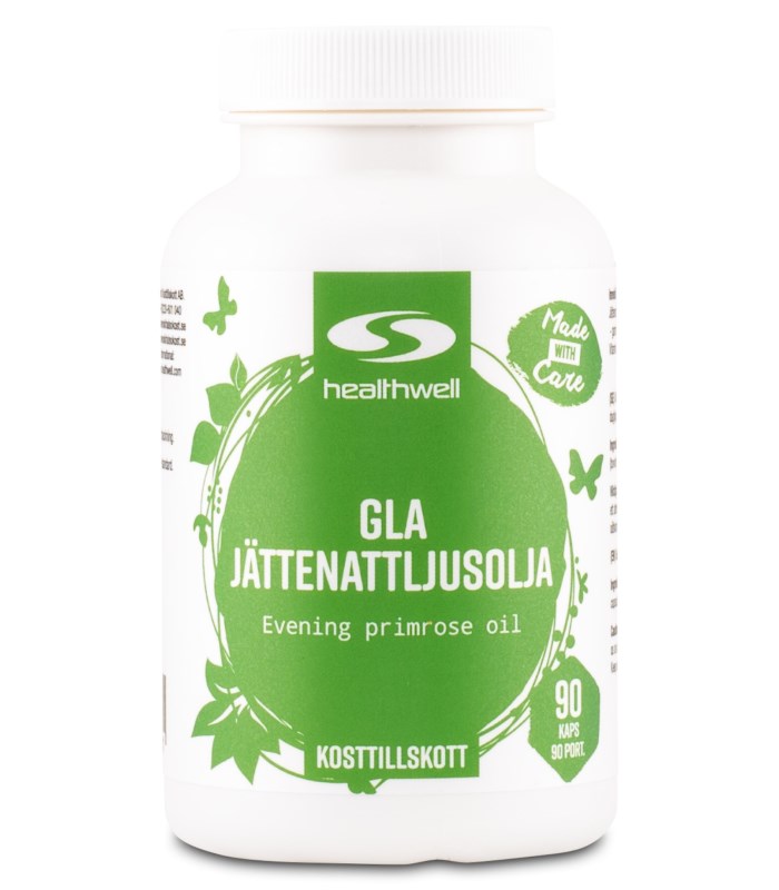 Healthwell GLA Jättenattljusolja Kapslar från Healthwell – kapslar