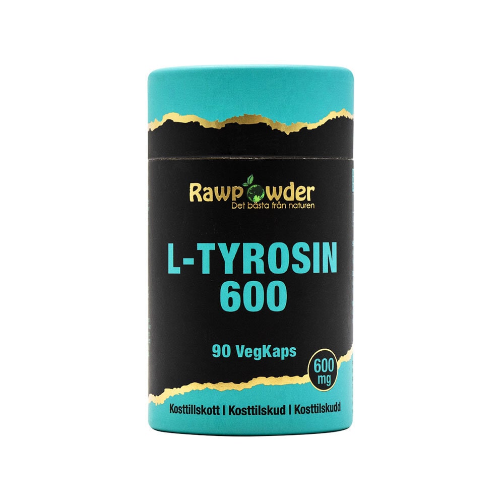 L-Tyrosin 600mg 90 kapslar från Rawpowder – kapslar