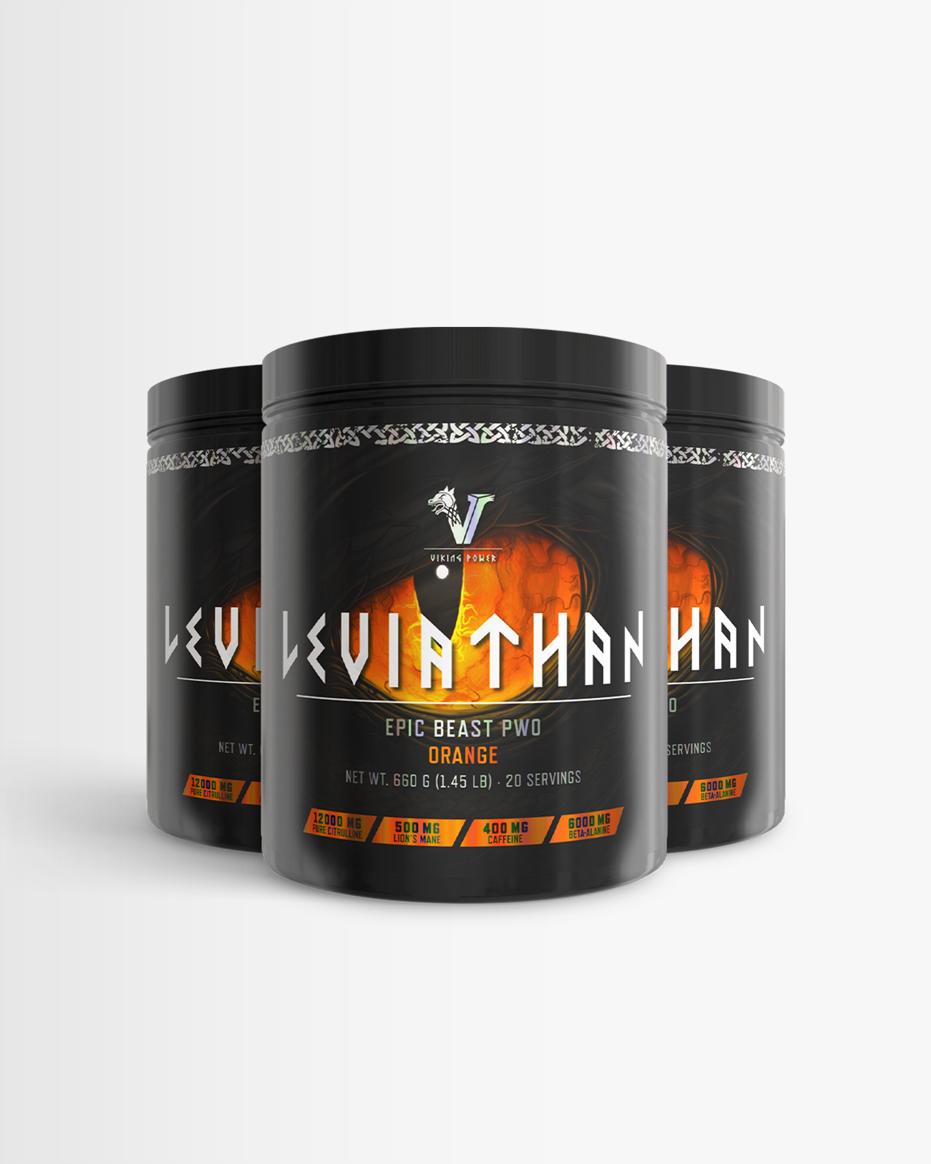 3 st Leviathan Hardcore PWO från Viking Power – pulver