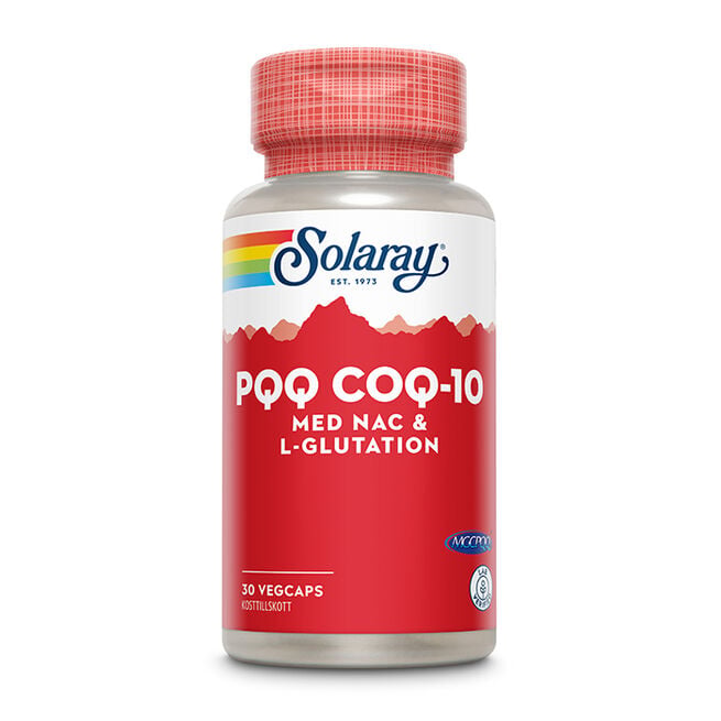 PQQ CoQ-10 30 kapslar från Solaray – kapslar
