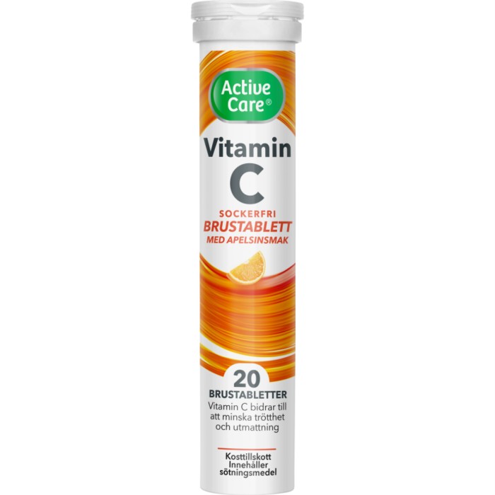 Active Care C-vitamin Apelsin 20 brustabletter från Active Care – tabletter