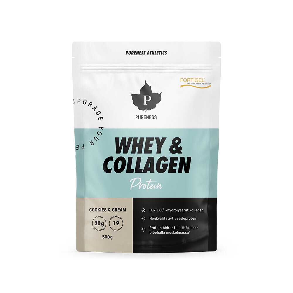 Athletics Whey & Collagen Cookies & Cream 500g från Pureness – pulver