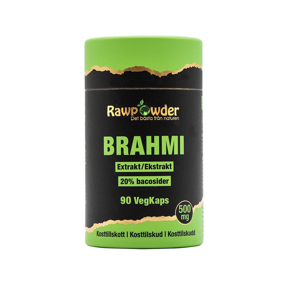 Brahmi Extrakt 500mg 90 kapslar från Rawpowder – kapslar