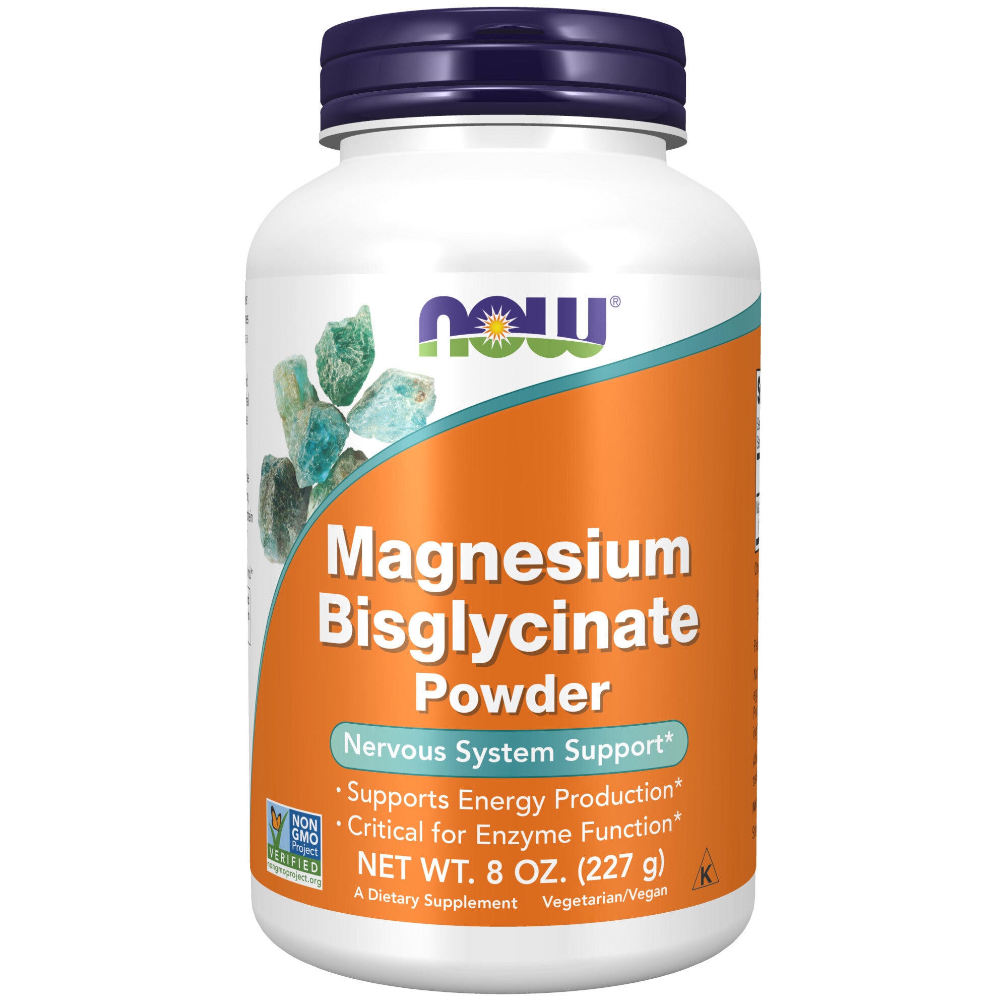 Magnesium Bisglycinate Powder 227g från Now – pulver