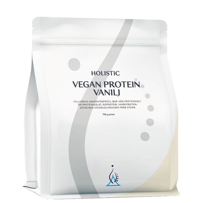 Veganskt protein vanilj 750 g från Holistic – pulver