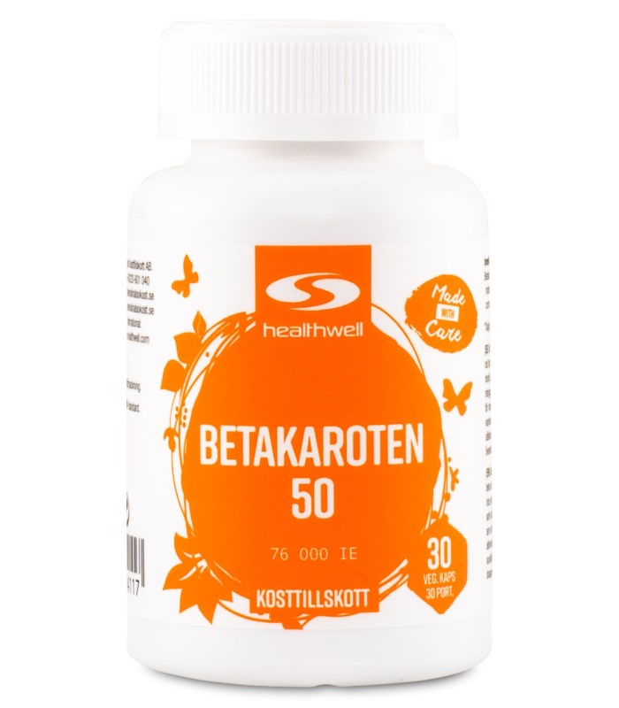 Healthwell Betakaroten 50 från Healthwell – kosttillskott