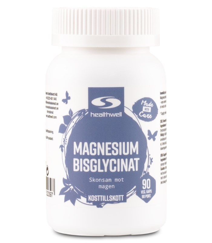 Healthwell Magnesium Bisglycinat från Healthwell – kapslar