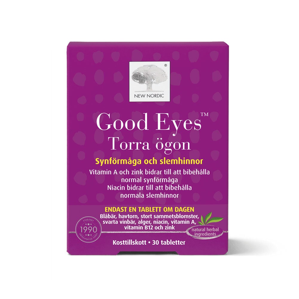 Good Eyes Torra Ögon 30 tabl från New Nordic – tabletter