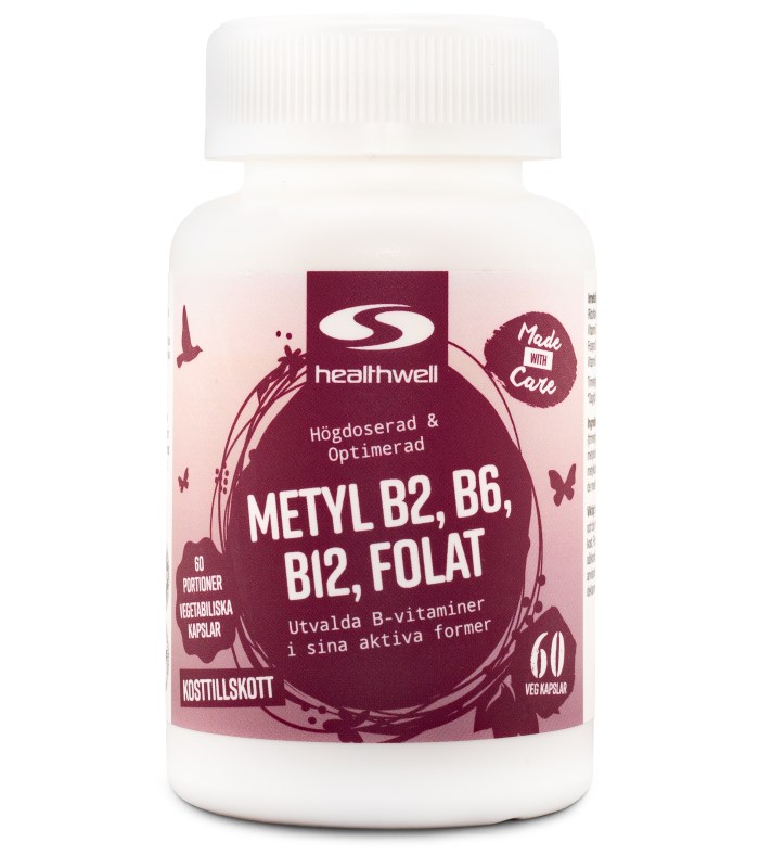 Healthwell Metyl B2, B6, B12, Folat från Healthwell – kosttillskott