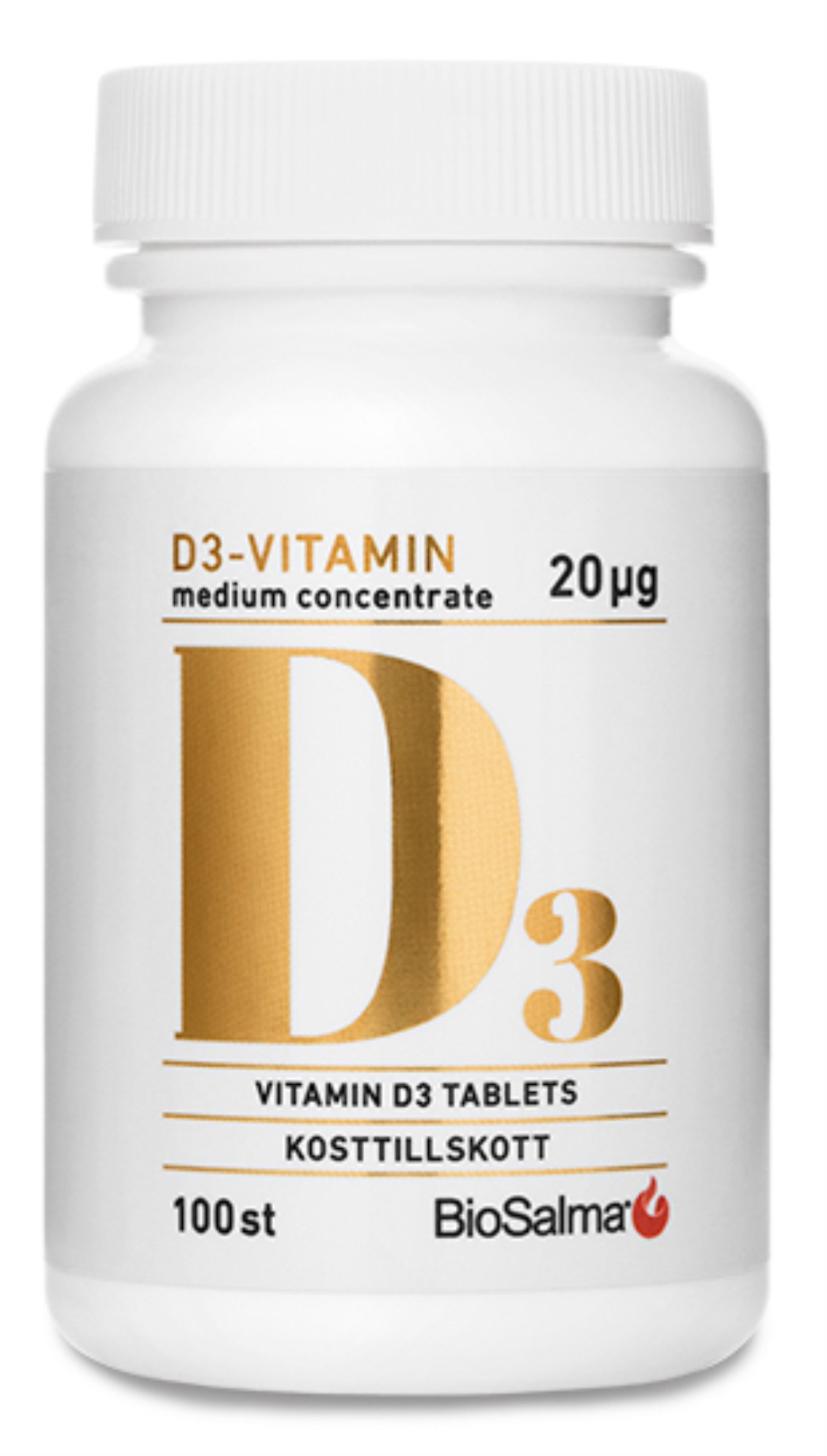 BioSalma D3 vitamin Medium Concentrate 20ug från BioSalma – tabletter