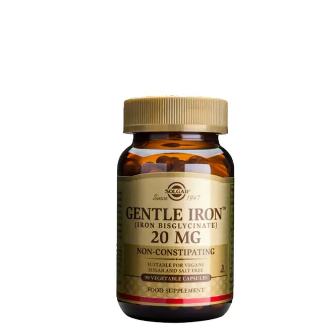 Gentle Iron 20 mg 90 kapslar från Solgar – kapslar