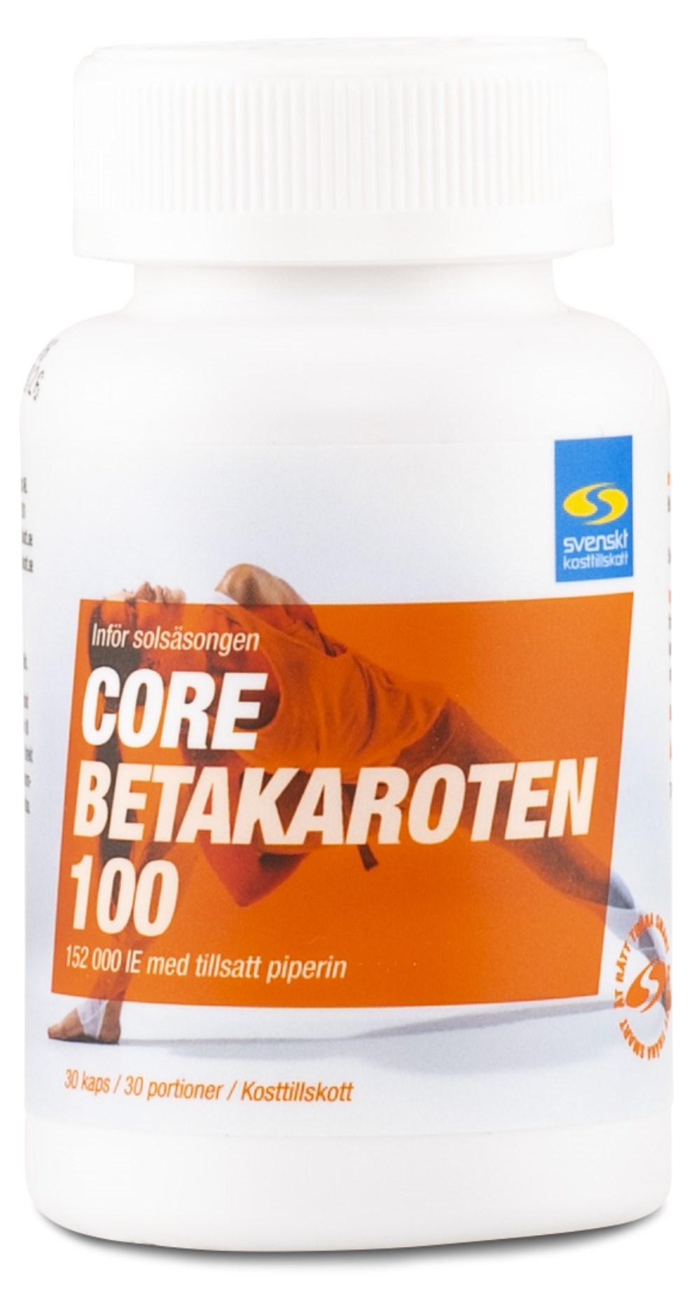 Core Betakaroten 100 från Svenskt Kosttillskott – kapslar