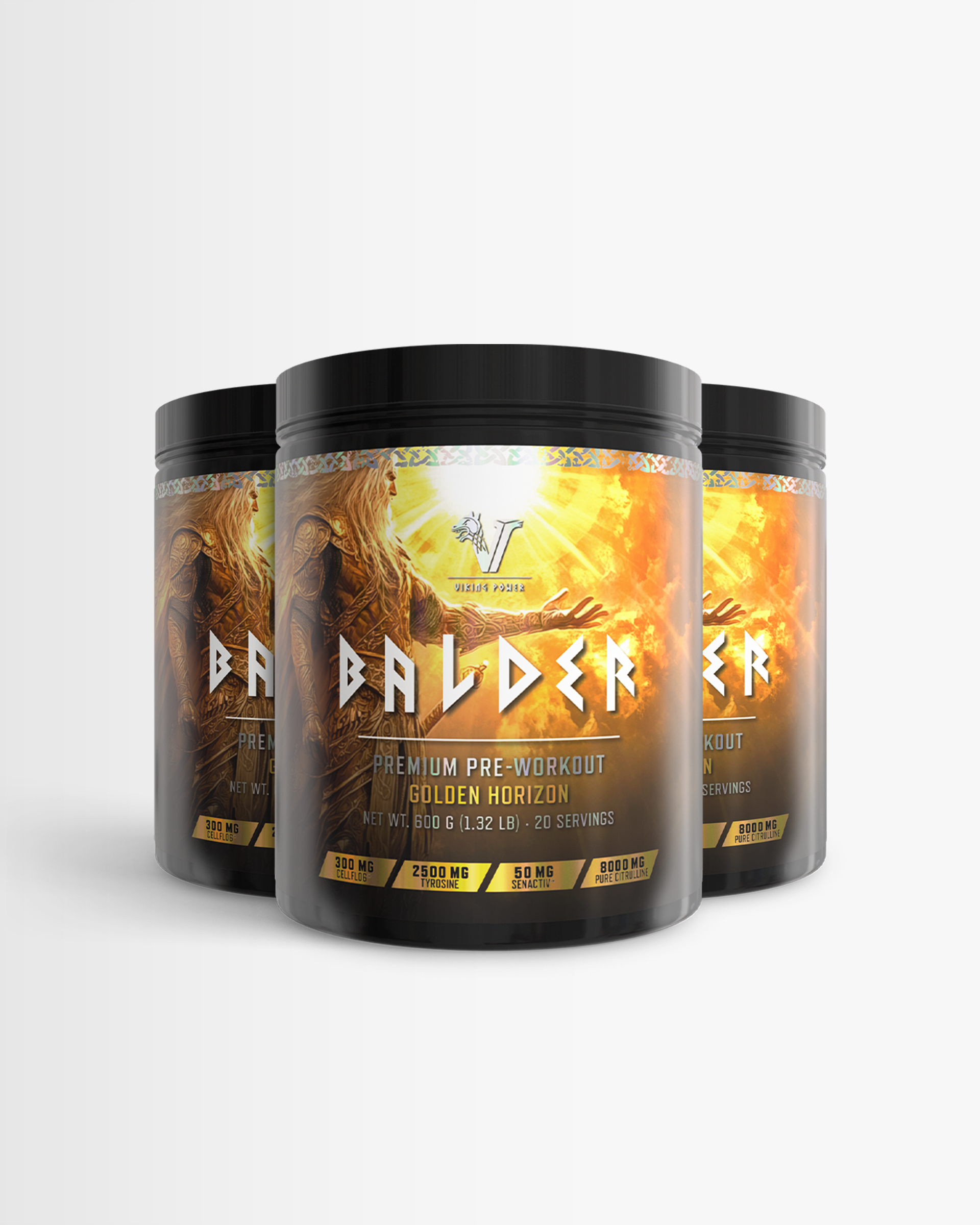 3 st Balder - Premium PWO från Viking Power – pulver
