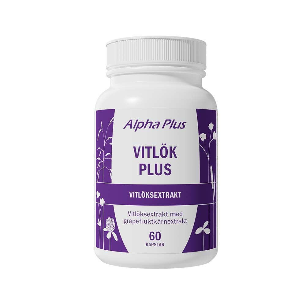 Vitlök Plus 60 kapslar från Alpha Plus – kapslar